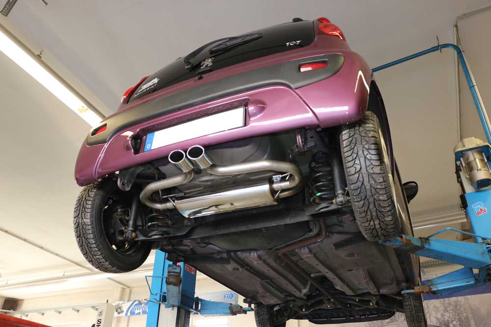 FOX CitroenC1/ Peugeot 107/ Toyota Aygo Endschalldämpfer Ausgang mittig - 2x86x54 Typ 32