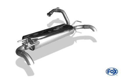 FOX Citroen C1 II Endschalldämpfer Ausgang rechts/links - Dieseloptik