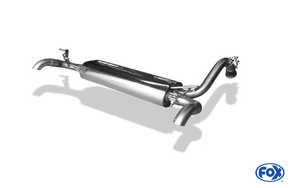 FOX Citroen C1 II Endschalldämpfer Ausgang rechts/links - Dieseloptik