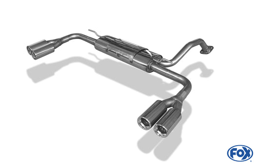 FOX Toyota Auris Benzin Endschalldämpfer rechts/links - 2x80 Typ 13 rechts/links