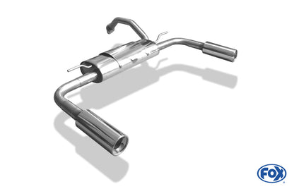 FOX Toyota Auris Benzin Endschalldämpfer rechts/links - 1x90 Typ 13 rechts/links