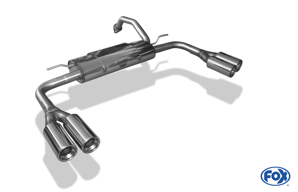 FOX Toyota Auris Benzin Endschalldämpfer rechts/links - 2x90 Typ 13 rechts/links