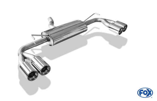 FOX Toyota Auris Diesel Endschalldämpfer rechts/links - 2x90 Typ 13 rechts/links