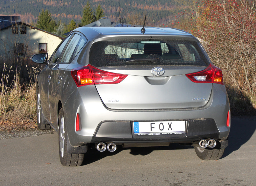 FOX Toyota Auris Benzin - E18 Endschalldämpfer rechts/links - 2x90 Typ 13 rechts/links