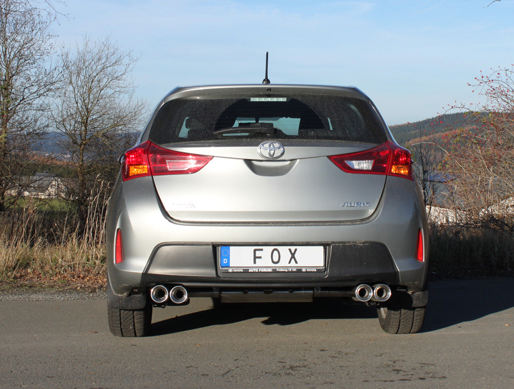 FOX Toyota Auris Benzin - E18 Endschalldämpfer rechts/links - 2x90 Typ 13 rechts/links