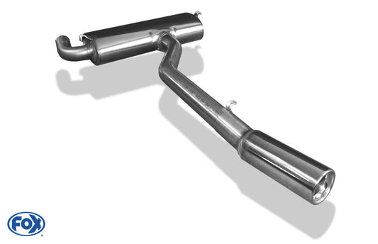 FOX Trabant 1.1 Kübelwagen Endschalldämpfer Ø60mm - 1x80 Typ 13