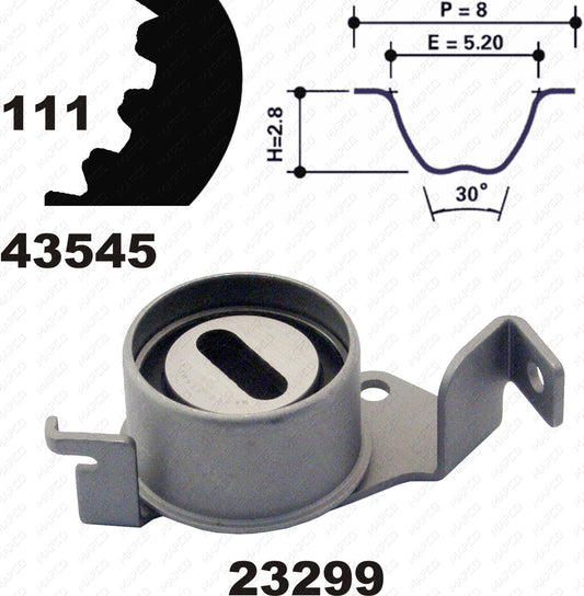 MAPCO Zahnriemensatz 23545