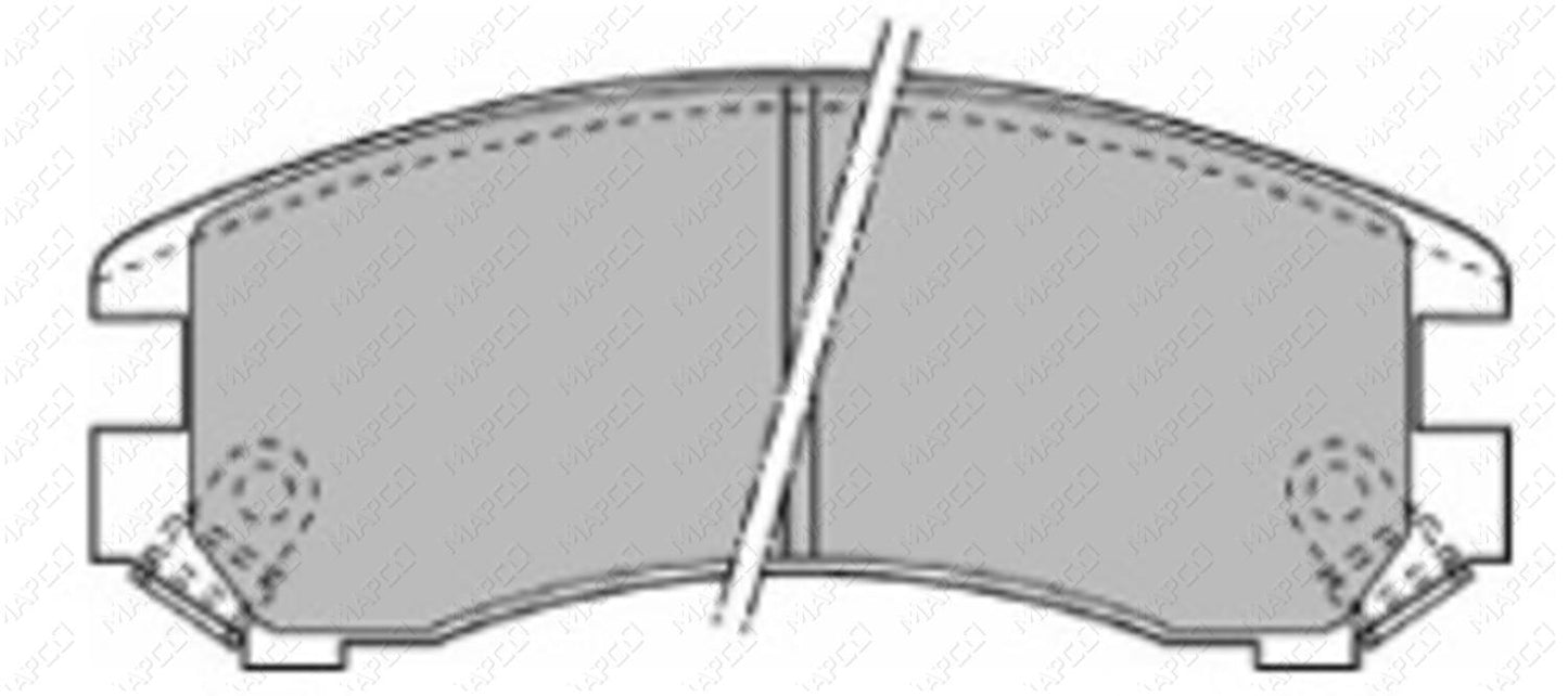 MAPCO Bremsbelagsatz, Scheibenbremse Vorderachse  6437