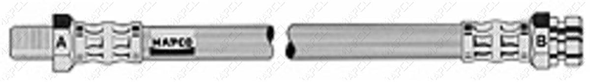 MAPCO Bremsschlauch Vorderachse links  3729