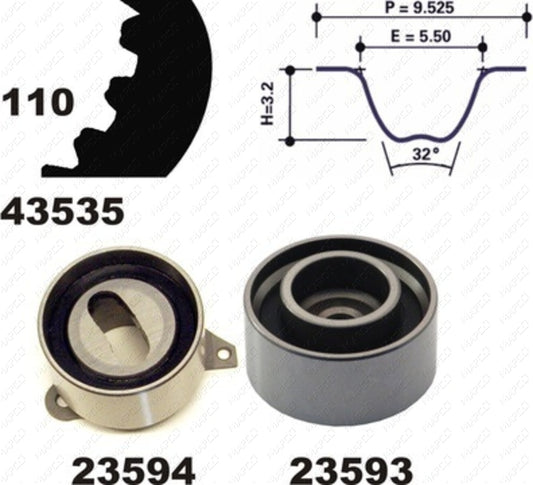MAPCO Zahnriemensatz 23535