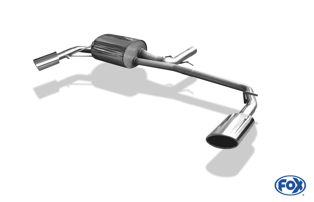 FOX Volvo S60 Endschalldämpfer Ausgang rechts/links - 115x85 Typ 38 rechts/links