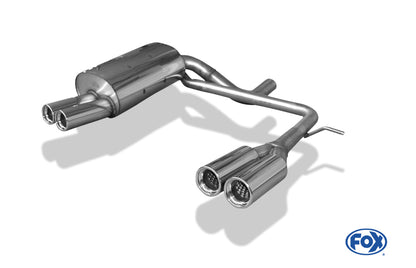 FOX Volvo XC90 Facelift Endschalldämpfer Ausgang rechts/links - 2x76 Typ 13 rechts/links