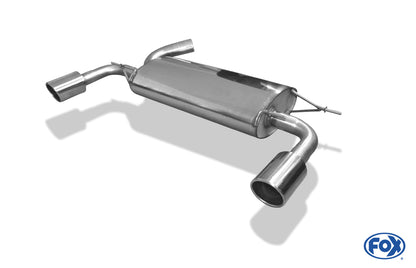 FOX Volvo XC60 Endschalldämpfer quer Ausgang rechts/links - 1x100 Typ 16 rechts/links