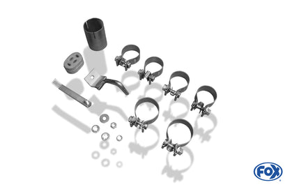 FOX Volvo XC60 Endschalldämpfer quer Ausgang rechts/links - 1x100 Typ 16 rechts/links