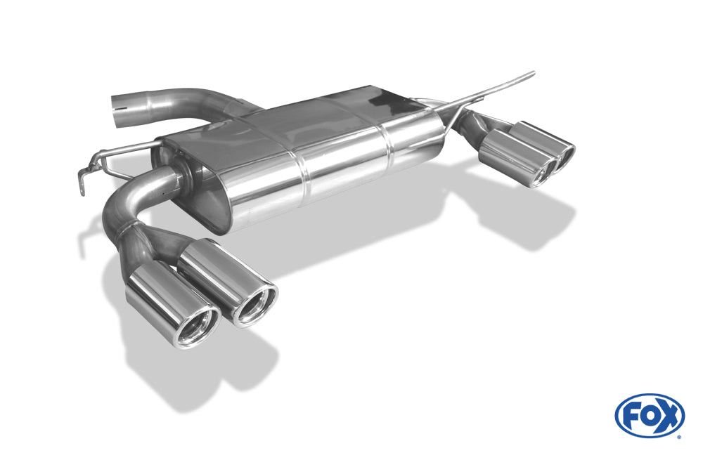 FOX VW Scirocco - 13 Endschalldämpfer Ausgang rechts/links - 2x76 Typ 17 rechts/links
