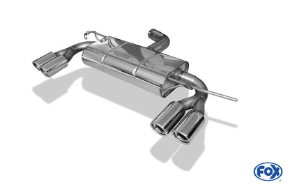 FOX VW Scirocco - 13 Endschalldämpfer Ausgang rechts/links - 2x76 Typ 17 rechts/links
