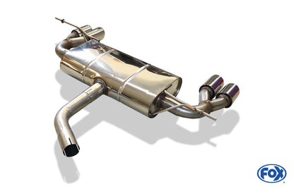FOX VW Scirocco - 13 Endschalldämpfer Ausgang rechts/links Ø55mm - 2x76 Typ 17 rechts/links