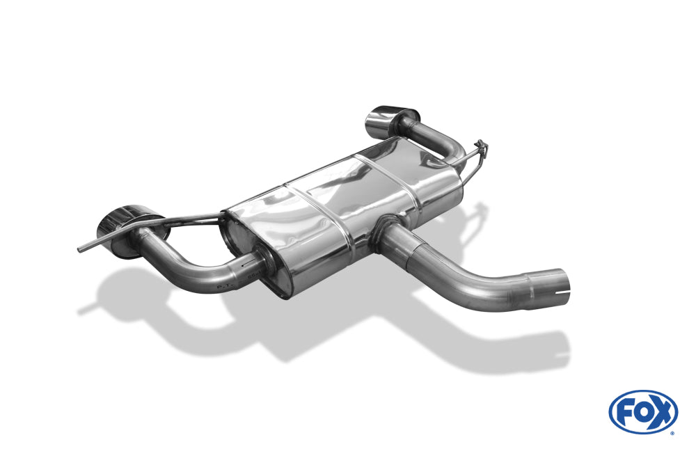 FOX VW Scirocco - 13 Endschalldämpfer Ausgang rechts/links - 129x106 Typ 32 rechts/links