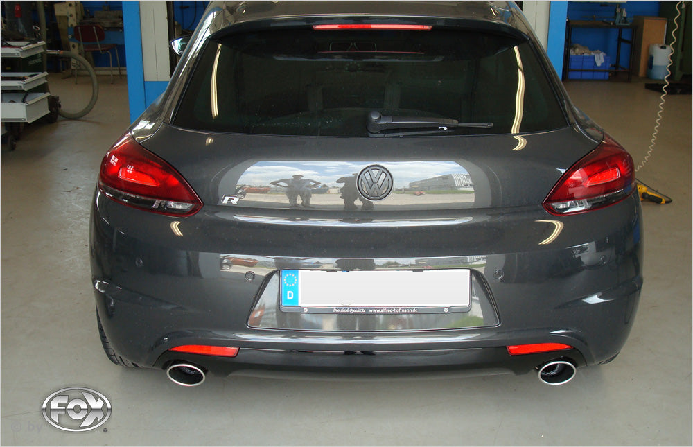 FOX VW Scirocco R - 13 Endschalldämpfer Ausgang rechts/links - 115x85 Typ 32 rechts/links