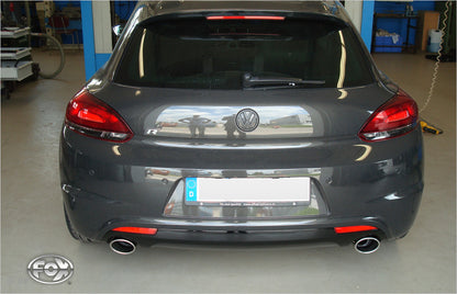 FOX VW Scirocco R - 13 Endschalldämpfer Ausgang rechts/links - 115x85 Typ 32 rechts/links