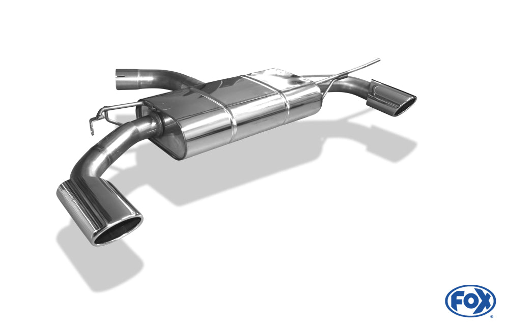 FOX VW Scirocco - 13 - R-Heck Endschalldämpfer Ausgang rechts/links - 115x85 Typ 32 rechts/links