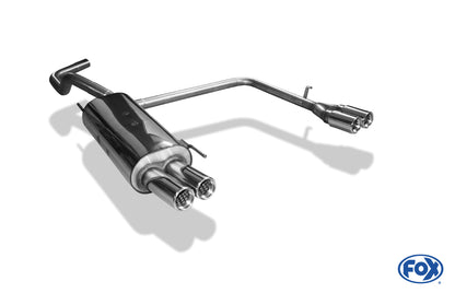 FOX VW Polo 6N Endschalldämpfer Ausgang rechts/links - 2x70 Typ 13 rechts/links