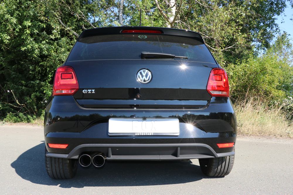 FOX VW Polo 6R - GT und GTI Endschalldämpfer 63,5mm - 2x90 Typ 14
