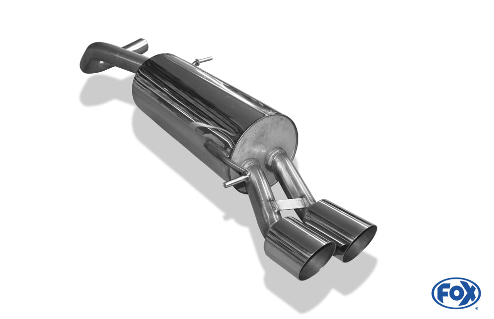 FOX VW Polo 6R - GT und GTI Endschalldämpfer 63,5mm - 2x90 Typ 14