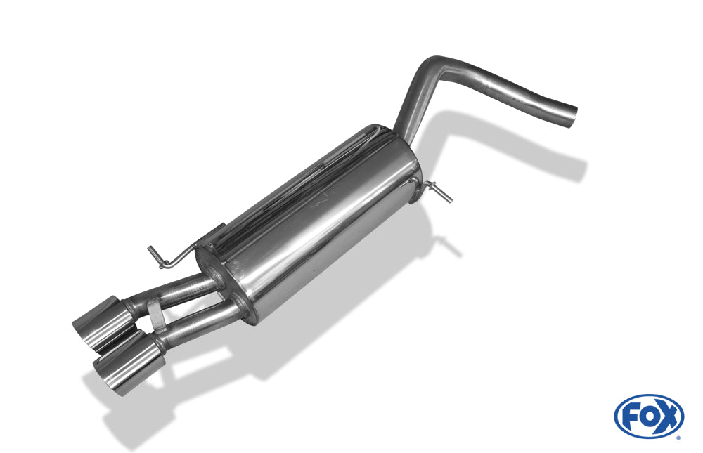 FOX VW Polo 6R - GT und GTI Endschalldämpfer 63,5mm - 2x90 Typ 14