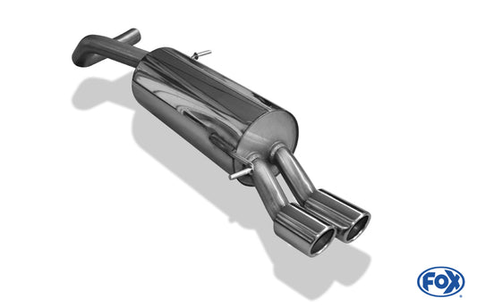 FOX VW Polo 6R - GT und GTI Endschalldämpfer 63,5mm - 2x76 Typ 16
