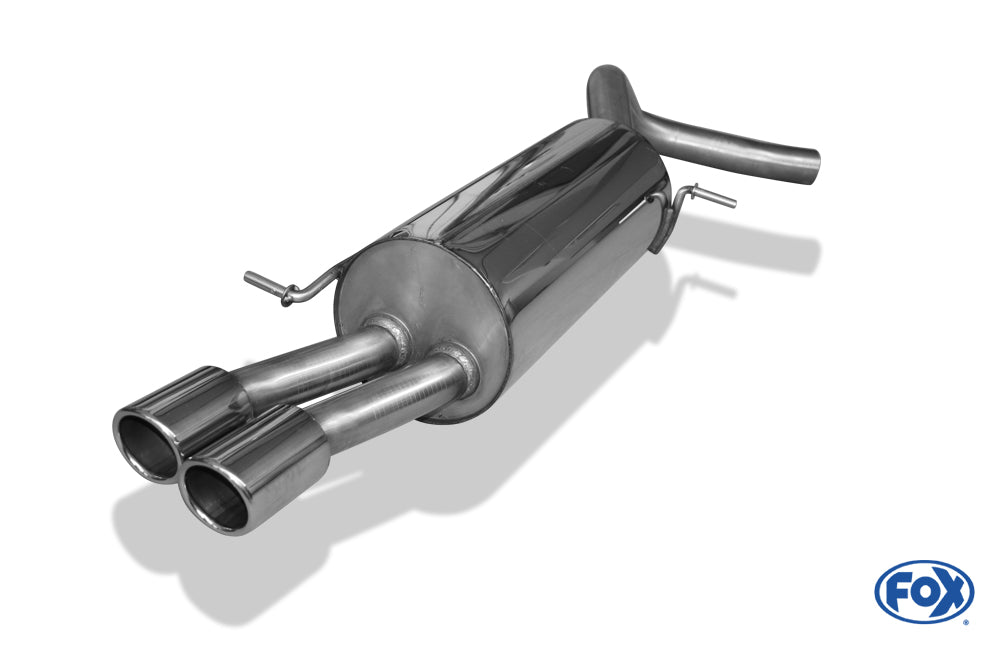 FOX VW Polo 6R - GT und GTI Endschalldämpfer 63,5mm - 2x76 Typ 16
