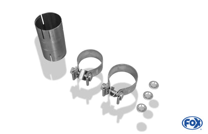 FOX VW Polo 6R - GT und GTI Endschalldämpfer 63,5mm - 2x76 Typ 16