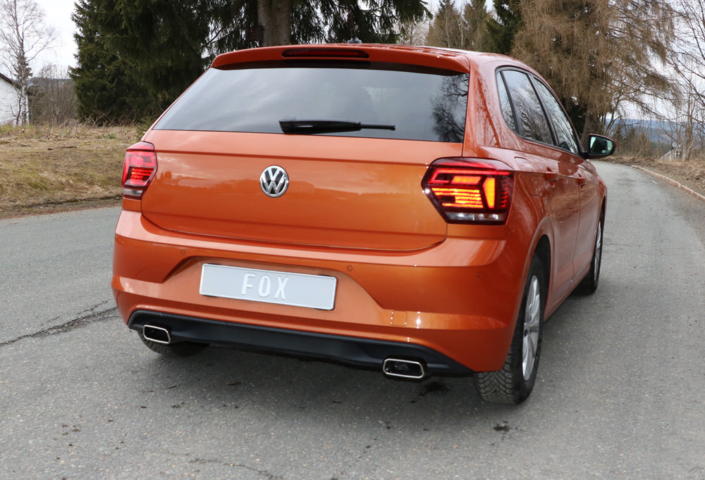FOX VW Polo AW1 Endschalldämpfer Ausgang rechts/links - 145x65 Typ 59 rechts/links
