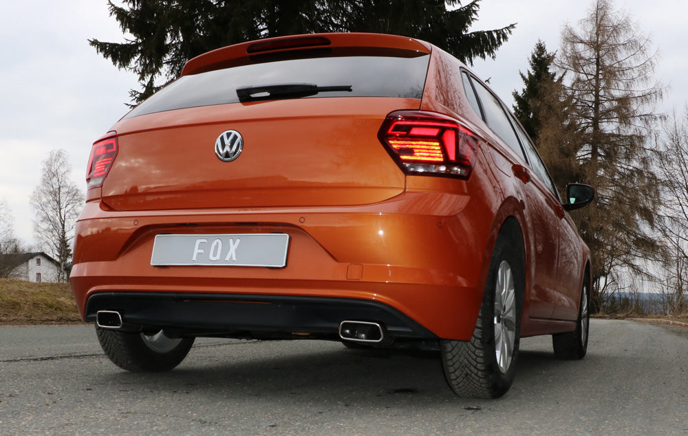 FOX VW Polo AW1 Endschalldämpfer Ausgang rechts/links - 145x65 Typ 59 rechts/links