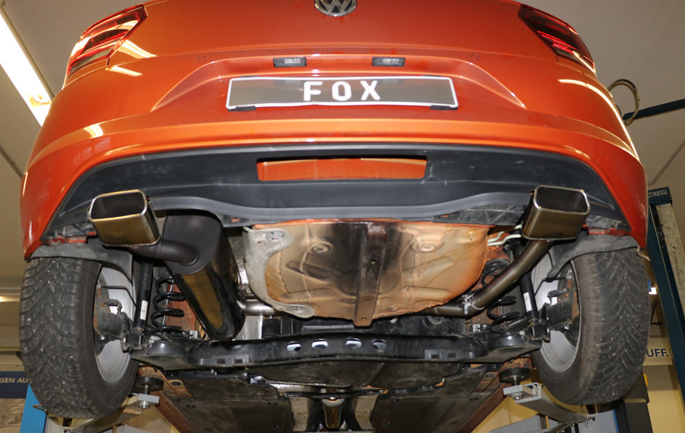 FOX VW Polo AW1 Endschalldämpfer Ausgang rechts/links - 145x65 Typ 59 rechts/links