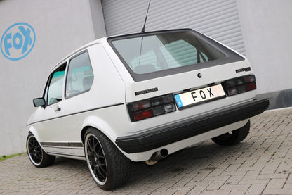 FOX VW Golf I GTI Endschalldämpfer Ø63,5mm - 1x63,5 Typ 10 nach links führend