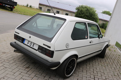 FOX VW Golf I GTI Endschalldämpfer Ø63,5mm - 1x63,5 Typ 10 nach links führend