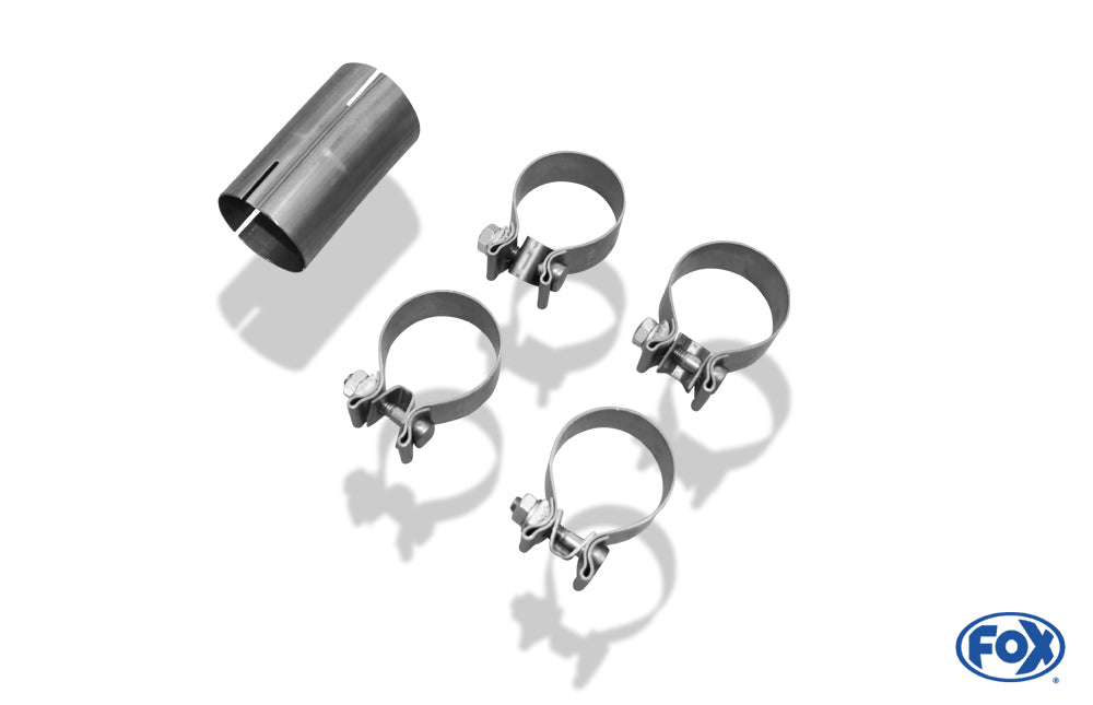 FOX VW Golf I GTI Endschalldämpfer Ø63,5mm - 1x63,5 Typ 23