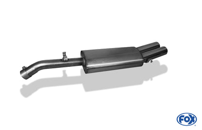 FOX VW Golf II Typ 19E GTI Endschalldämpfer - 2x76 Typ 13