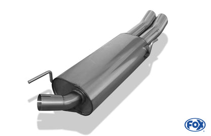 FOX VW Golf III GTI/ VR6 Endschalldämpfer - 2x76 Typ 18