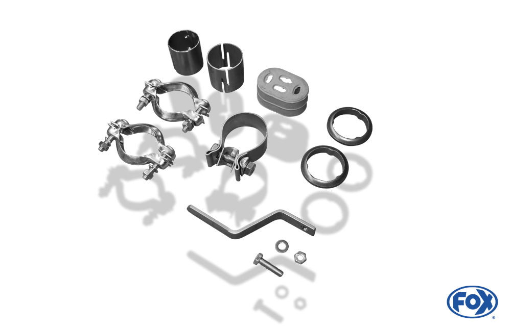 FOX VW Golf III/ Golf III Cabrio Endschalldämpfer Ausgang rechts/links - 135x80 Typ 53 rechts/links