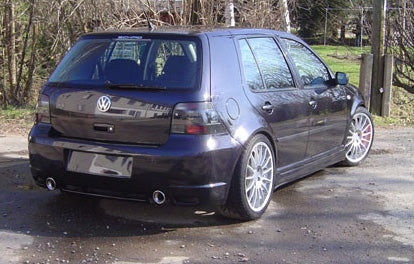 FOX VW  Golf IV Endschalldämpfer Ausgang rechts/links Ø63,5mm - 1x90 Typ 17 rechts/links R32 Design