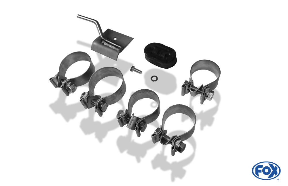 FOX VW  Golf IV Endschalldämpfer Ausgang rechts/links Ø63,5mm - 1x90 Typ 17 rechts/links R32 Design