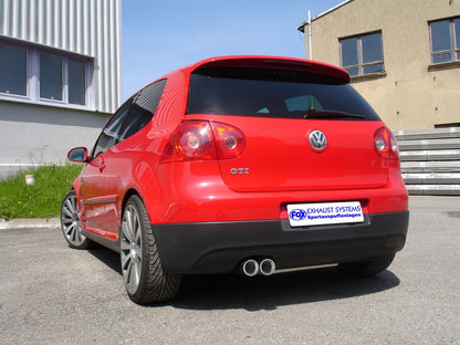 FOX VW Golf V Endschalldämpfer - 2x80 Typ 13