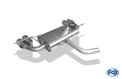 FOX VW Golf V Endschalldämpfer Ausgang rechts/links  - 2x80 Typ 13 rechts/links