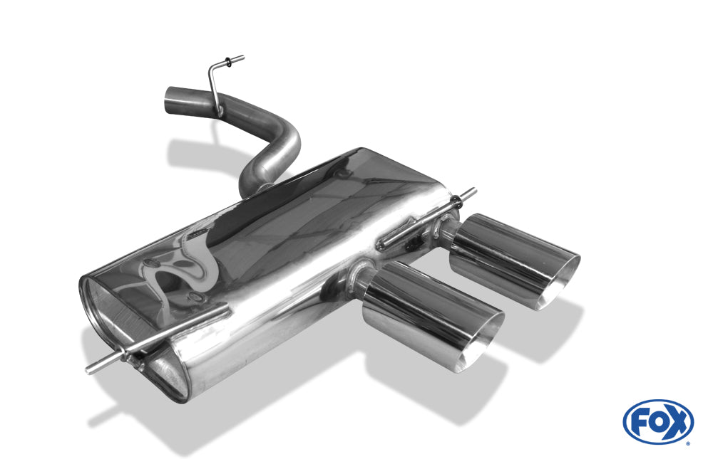FOX VW Golf V R32 Endschalldämpfer Ausgang mittig - 2x100 Typ 25