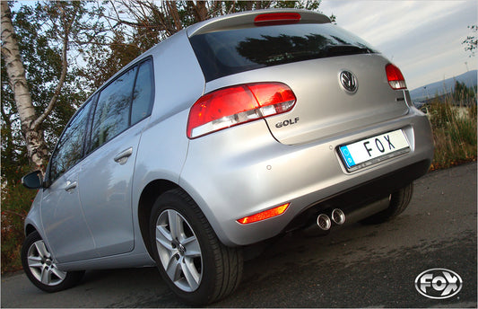 FOX VW Golf VI Endschalldämpfer einseitig - 2x80 Typ 13