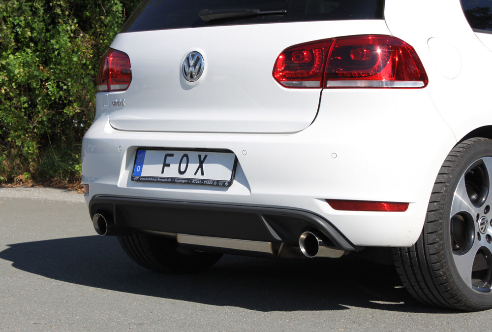 FOX VW Golf 6 GTI + Cabrio Endschalldämpfer Ausgang rechts/links - 1x90 Typ 25 rechts/links