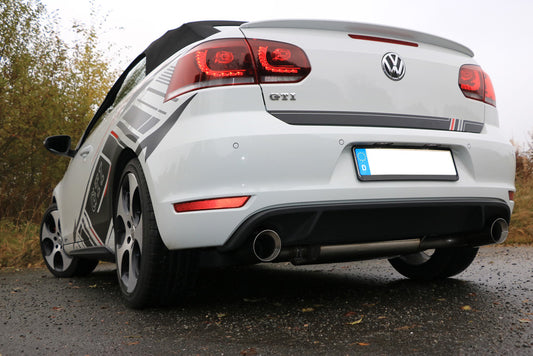 FOX VW Golf 6 GTI + Cabrio Endschalldämpfer Ausgang rechts/links - 1x100 Typ 25 rechts/links