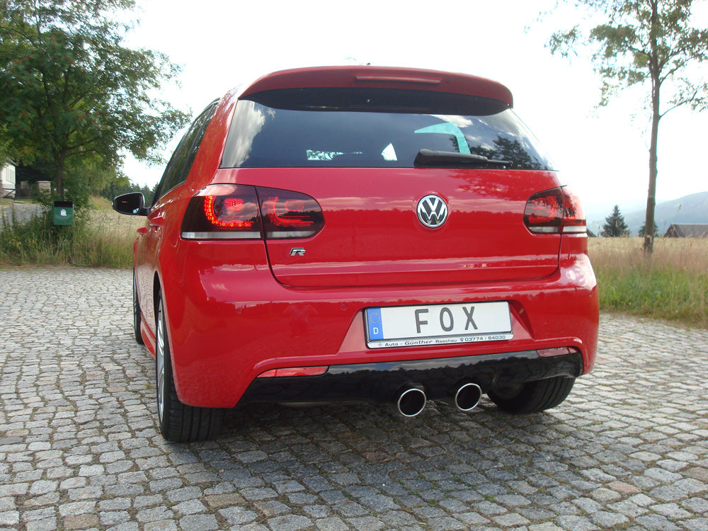 FOX VW Golf VI R 4motion Endschalldämpfer Ausgang mittig - 2x100 Typ 16